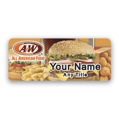 A&W Burger Badge