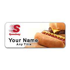 Speedway Hot Dog and Burger Badge