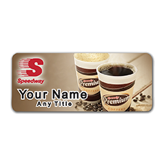 Speedway Premium Coffee Badge