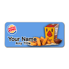 Burger King Chicken Fries Badge