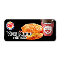 Burger King Croissant & Coffee Badge