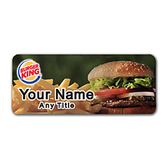Burger King Burger & Fries Badge