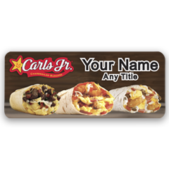 Carl's Jr. Breakfast Burritos Badge