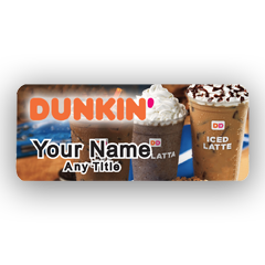 Dunkin 3 iced coffees badge