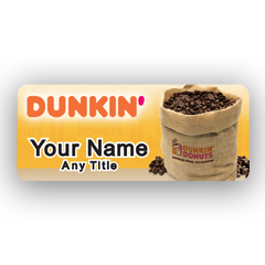 Dunkin Bag of Coffee Badge