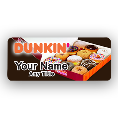 Dunkin Box of Donuts Badge