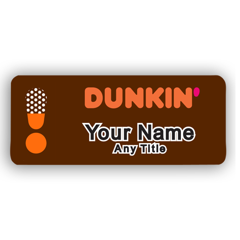 Dunkin Exclamation Badge