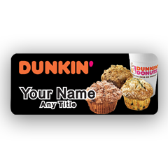 Dunkin Muffins and Coffee Badge