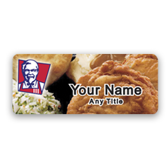 KFC Plated Half Chicken Badge