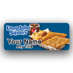 Long John Silver Basket Badge