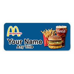 McDonalds Big Mac Value Meal Badge