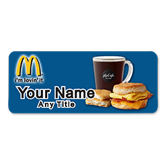 McDonalds Bacon, Egg, Cheese Combo Badge