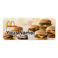 McDonalds Burgers Badge
