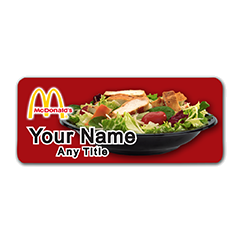 McDonalds Salad Badge