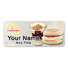 McDonalds Egg White McMufifn & Parfait Badge