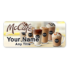 McDonalds McCafe Drinks Badge