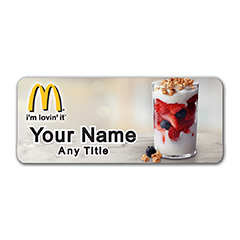 McDonalds Fruit and Yogurt Parfait Badge