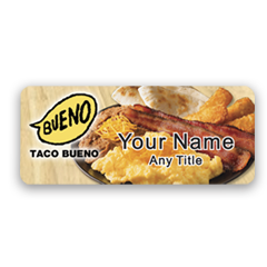 Taco Bueno Breakfast Platter Badge