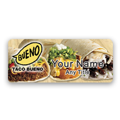 Taco Bueno Burritos Badge