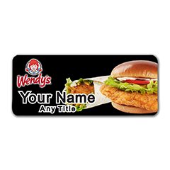 Wendy's Spicy Chicken Sandwich and Wrap Badge