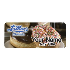 LaMar's Donuts Donut With Sprinkles Badge