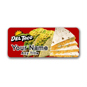 Del Taco Badge Taco Quesadilla Meal