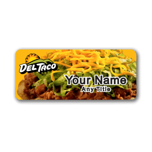 Del Taco Badge Tostada