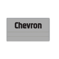 Chevron Gray Temp Badge