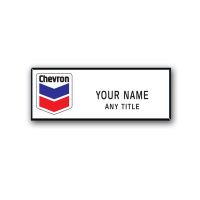 Chevron White Standard Badge