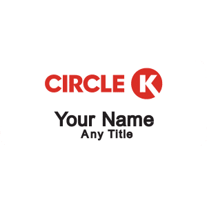 Circle K White Badge