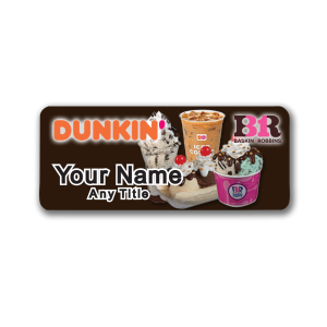 Dunkin Iced Coffee and Ice Cream Badge