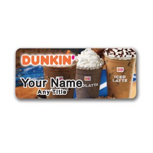 Dunkin 3 Iced Coffees Badge
