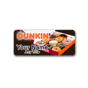 Dunkin Box of Donuts Badge