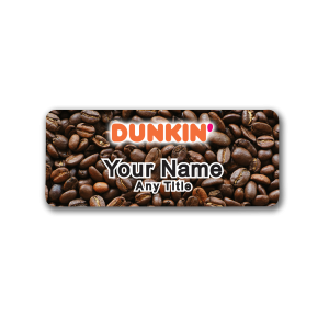 Dunkin Coffee Beans Badge