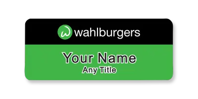 Wahlburgers Black/Green Badge