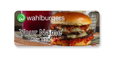 Wahlburgers Meal Badge